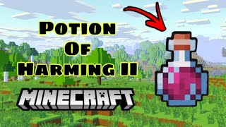 How To Make Potion Of Harming II In Minecraft  Minecraft tutorial [upl. by Avevoneg480]