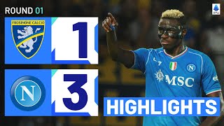 FrosinoneNapoli 13  Osimhen Double on Opening Day Goals amp Highlights  Serie A 202324 [upl. by Gennaro]