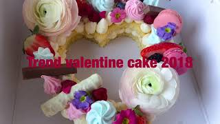 Trend fruit biscuits tart cake easy recipe valentine cakeheart cake Trend Torte Rezept [upl. by Macleod945]