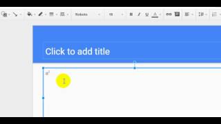 How to use subscript and superscript in Google slides [upl. by Ahsaela]