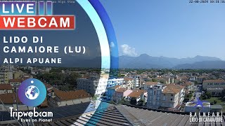 Lido di Camaiore Live Webcam  Alpi Apuane [upl. by Varipapa]