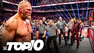 Top 10 moments from Royal Rumble 2023 WWE Top 10 Jan 7 2024 [upl. by Aerdnaeel]