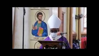 Mgr Nicodème Anani BARRIGAH Homélie au cours de lenterrement de Maurice Mouta GligliAmorin [upl. by Akerdnahs]