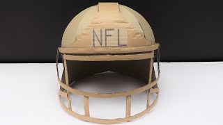 Diy  How To Make NFL Helmet From Cardboard At Home [upl. by Scheider]