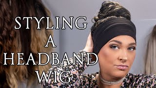 How To Wear A Headband Wig  Headband Wig Styling Tips  Jesse M Simons [upl. by Marigolde]