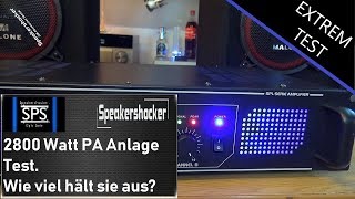 2800 Watt geilste PA Anlage Skytec PA Endstufe überlastung Abo Spezial [upl. by Farrow]