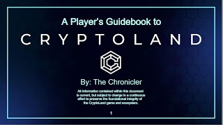 Cryptoland Game Guide Part 1 [upl. by Aivan]