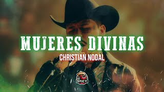 Christian Nodal  Mujeres Divinas LetraLyrics [upl. by Firman673]