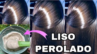 CABELO LISO PEROLADO MUITO BRILHOSO BOTOX CASEIRO MUITO FÁCIL [upl. by Iturhs]