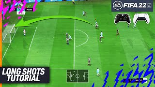 FIFA 22 LONG SHOTS TUTORIAL  THE SECRETS TO SCORE GOALS FROM LONG SHOTS in FIFA 22  TIPS amp TRICKS [upl. by Otrevire]