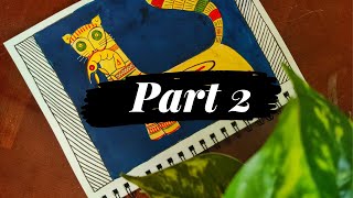 Jamini ROY painting Easy Tutorial Indian Folk art Part 2 [upl. by Meehyr]