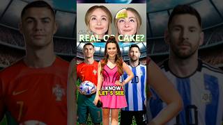 Cake or Fake Ronaldo vs Messi Rosanna Pansino’s Epic Challenge 🎂⚽️ ronaldo shorts [upl. by Alithea]