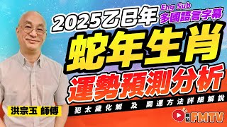 2025 12生肖運勢｜洪宗玉師傅預測2025蛇年十二生肖運勢︱乙巳年 肖鼠牛虎兔龍蛇馬羊猴雞狗豬｜2025犯太歲、人緣運、財運、事業運、姻緣運生肖詳講【足本完整 CC中文字幕】 [upl. by Aisel102]