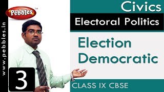 Election Democratic  Electoral Politics  Social Science  Class 9 CBSE Syllabus [upl. by Ernst704]