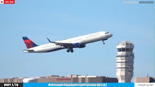 MORNING RUSH LIVE 🔴 PLANE SPOTTING DCA REAGAN NATIONAL  1192024 [upl. by Narba]