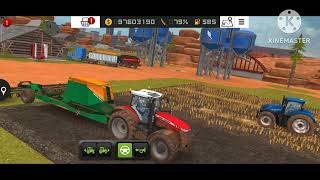 Farming game play video fs18 part 4 video fs18gameplay farming farmer [upl. by Leuqim517]