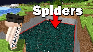 1234 Poison Spiders vs Minecraft SMP [upl. by Rauscher]