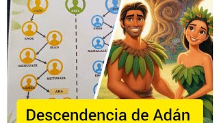 La descendencia o genealogía de Adán clase para niños cristianos RosaMariaV [upl. by Jorgensen]