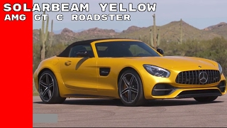 Solarbeam Yellow 2018 Mercedes AMG GT C Roadster [upl. by Chaker]