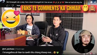 LALSANGLIANA  Ka Hmangaih che  Daduhi  Cover  REACTION  FANS TE COMMENTS KA CHHIAR 🤭🙈♥️ [upl. by Oconnor963]