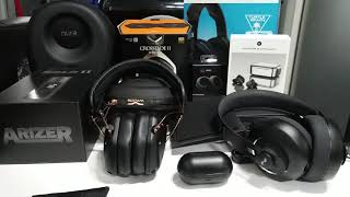 Nuraphones V moda Master amp dynamics Jaybird Tarah pro amp runs skullcandy crusher 360 oh my [upl. by Ahsinam447]