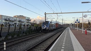 LNS 186 291  Volvocontainers Passeert station Utrecht Lunetten [upl. by Nirehtak563]