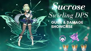 Sucrose DPS SMACKS  Genshin Damage Showcase [upl. by Gina96]