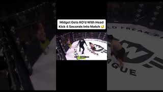 Midgets gets KOd with head kick 4 seconds into the match [upl. by Klina609]