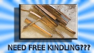 Easiest Way to Make Kindling [upl. by Ahsatan]