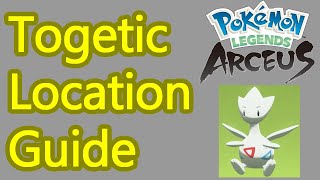 Pokemon Legends Arceus Togetic locations guide how to catch Togetic [upl. by Aicilra]