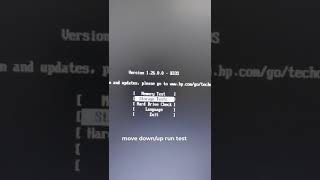 HP check error hardware Run diagnostic [upl. by Diskin802]