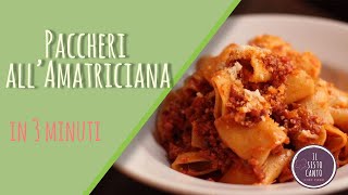 Amatriciana in 3 minuti  Chef Piero [upl. by Livingston]