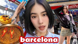 FIRST TIME IN SPAIN🇪🇸  best tapas viral cheesecake shopping  barcelona vlog [upl. by Boesch]