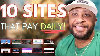 10 Work From Home Websites That Will Pay You DAILY For Beginners [upl. by Pozzy]