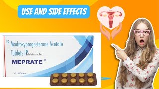 Meprate 10mg Tablet of Use  Side Effects  Medroxyprogesterone  MOA  How to Use [upl. by Sokin]