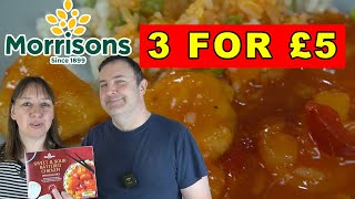 Morrisons Ready Meal Sweet and Sour Battered Chicken with Egg Rice [upl. by Crescentia998]