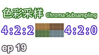 小鲜影室 ep19  色彩采样 Chroma Subsampling 详解  444 422 420之争 [upl. by Yrrem]