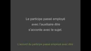 Participe passé  Laccord du participe passé avec être [upl. by Nlyak628]