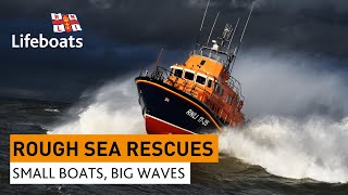 Roughest RNLI lifeboat rescues in huge waves and stormy seas [upl. by Hild135]