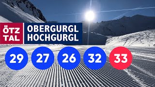 Ski Obergurgl • Blue 29 27 26 32 33 • 7km long 4K [upl. by Nidak111]