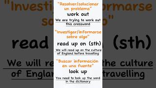 Phrasal verbs sobre el estudio  Phrasal verbs educación english phrasalverbs idioms inglés [upl. by Danby203]