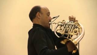 French HornTrompaJavier BonetCant dels Ocells [upl. by Aerdno]