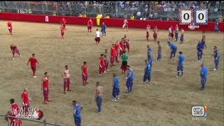 CALCIO STORICO FIORENTINO 12 GIUGNO 2016 AZZURRI ROSSI [upl. by Omsare758]