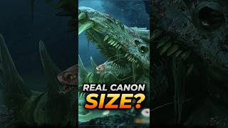 What is the GARGANTUAN LEVIATHANS CANON SIZE Subnautica Content [upl. by Eirffej]