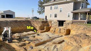 Restoring A 7000 Mansion Building The Movie Theatre Foundation Pt 2 [upl. by Ameh622]