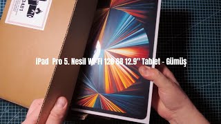 iPad Pro 5 Nesil WiFi 128 GB 129quot Tablet  Gümüş  Kutu Açılışı hepsiburada [upl. by Lindsley]