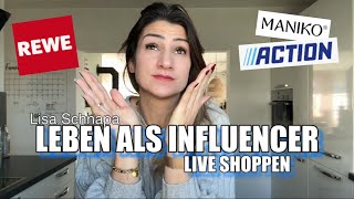 HINTER DEN KULISSEN EINES INFLUENCER  ACTION LIVE HAUL  REWE  ALLTAG  NÄGEL MACHEN MANIKO [upl. by Eneluj630]