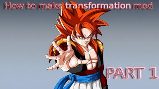 Xenoverse 2 How To Make A Transformation Mod Tutorial Part 1 English [upl. by Ahsekin]