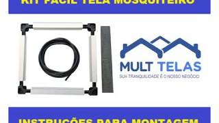 Montagem Tela Mosquiteira Mult Telas Kit Fácil Para Montagem [upl. by Artenek198]