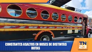 Constantes asaltos en buses de distintas rutas [upl. by Ylam703]